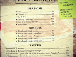 Can Jesus menu