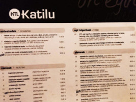 Ktl Katilu menu