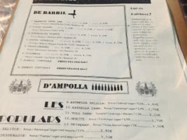 Hops menu