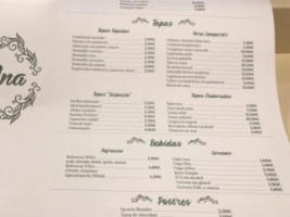 Mejorana Tapas menu