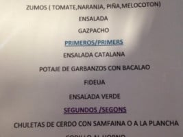 Braseria La Teja Oficial menu