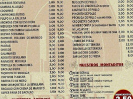 La Taperia Bernal menu