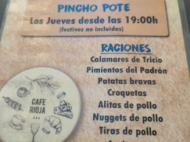 Cafe Rioja menu