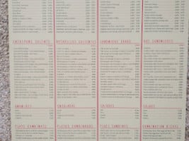 Cafeteria Fabrega menu