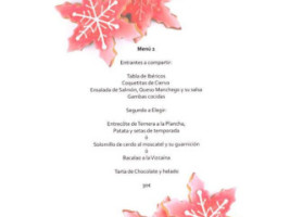 Meson Las Bodegas menu