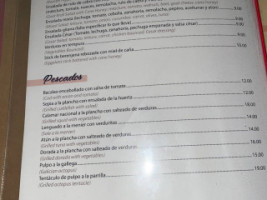 Posada Del Cordobes menu