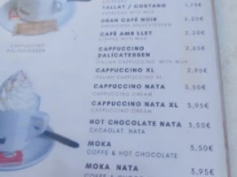 Dalicatessen menu