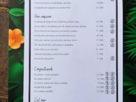 La Llorea Golf menu