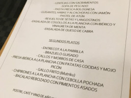 Arteaga Landetxea menu