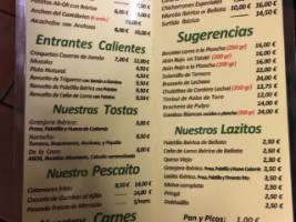 Casa Lazo menu