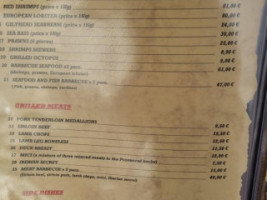 Paquita Bello menu