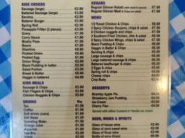 Blackpool Fish Chip menu