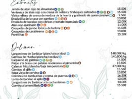 El Veranillo menu