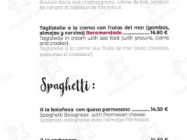 Pizzeria El Jardin menu