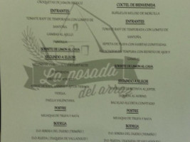 La Posada Del Arroz menu