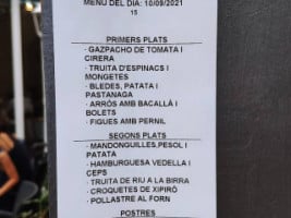 La Cuineta menu