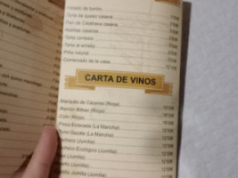 Casa Tolo menu