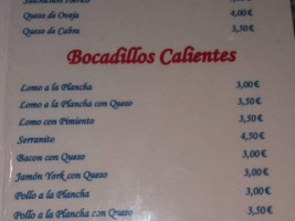 Ronda De La Piedad menu