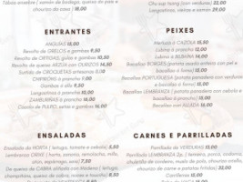 Lembranza menu