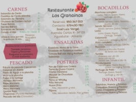 Los Granainos menu