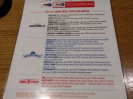 Domino's Pizza Pizarro menu