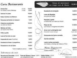 Pontemaceira menu