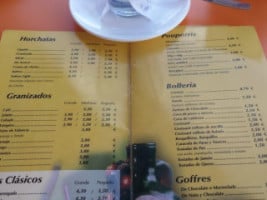 Horchateria Toni menu