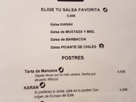 Karan menu