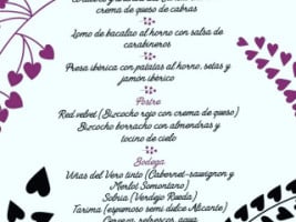 Casa Pengue menu