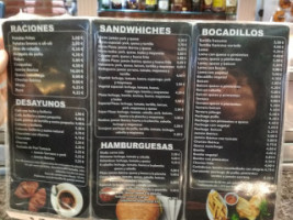 Cafeteria Plaza menu