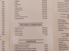 Meson Del Puerto menu