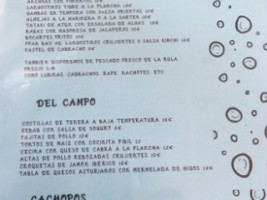 Campomar 2 menu