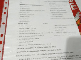 O Carrizo menu