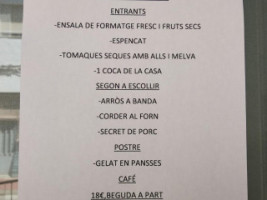 El Sequer menu