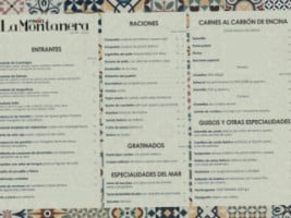 Meson La Montanera menu