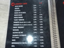 L'allau menu