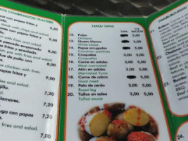 Cafeteria Los Roferos menu