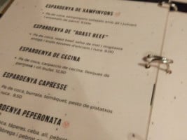 La Fabrica Cervesa Artesana Capfoguer menu