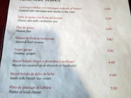 Vicente Campo menu