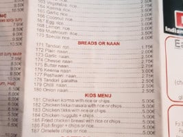 New Delhi menu