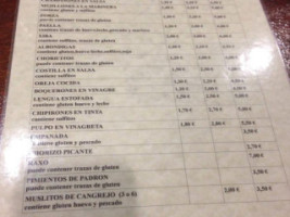 La Patata Brava menu