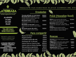 La Terraza menu