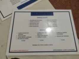 El Soberan menu