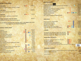 La Sauceda menu