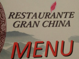 Gran China menu