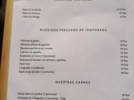 La Taberna De Grinon menu