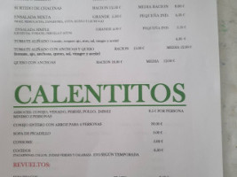 Venta Correro menu