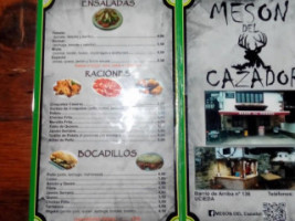 Meson El Cazador menu