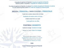 Es Portio ( Hostalillo) menu