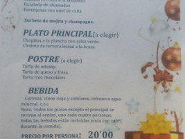 Asador Alcazaba menu